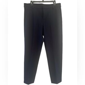 Liverpool 32/14 Casual Dress Pants Tapered Black White Stripes Women’s Work Pant